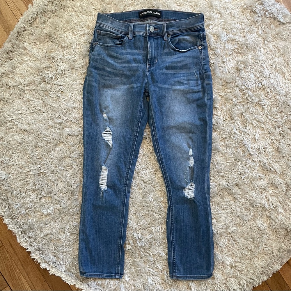 Express Cropped Skinny Jeans | Size 4